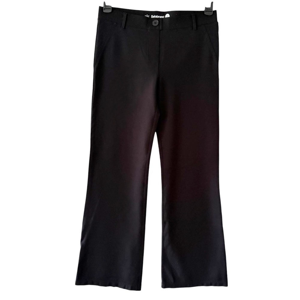 Betabrand Classic Dress Pant Yoga Pant Black Size Medium Petite